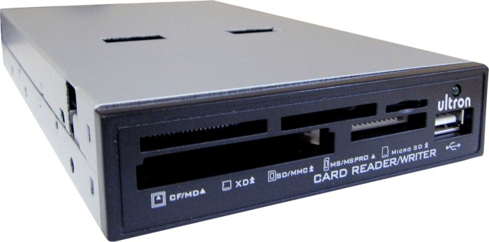 Ultron UCR 75in1 black Multi slot-Card Readers, USB 2.0 9-Pin receptacle [plug] (42565)