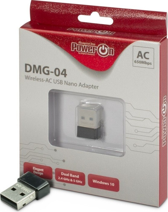 Inter-Tech PowerOn DMG-04, 2.4GHz/5GHz WLAN, USB-A 2.0 (88888151)