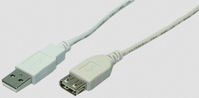 LogiLink USB 2.0 (type A, plug) to USB 2.0 (type A, socket), 3.0m (CU0011)