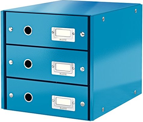 Leitz click & store Wow drawer kit with 3 charging blue (60480036)