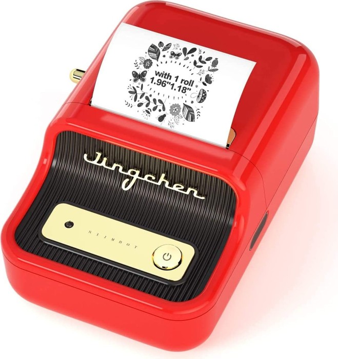 Niimbot B21 Wireless Label Printer, rot