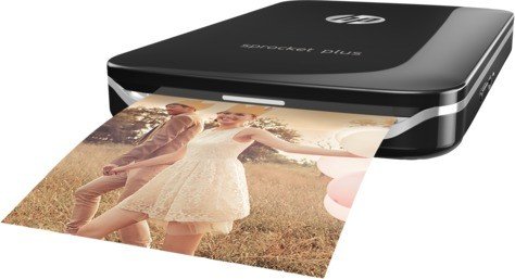 HP Sprocket Plus Photo Printer, black (2FR86A)