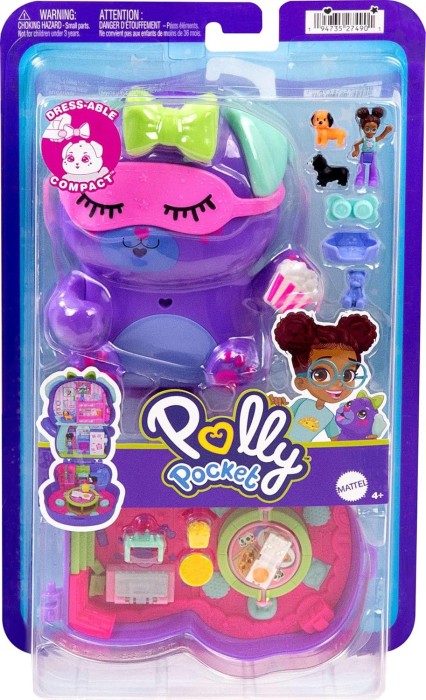 Mattel Polly Pocket Übernachtungsparty-puppies playset (JCR38)