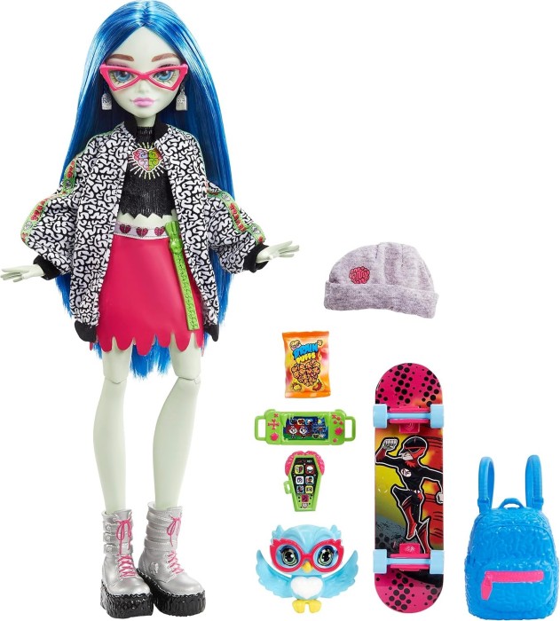 Mattel Monster High - Ghoulia Yelps with Sir Hoots-A-plumb line (HHK58)