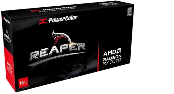 PowerColor Reaper Radeon RX 9070, 16GB GDDR6, HDMI, 3x DP (RX9070 16G-A)