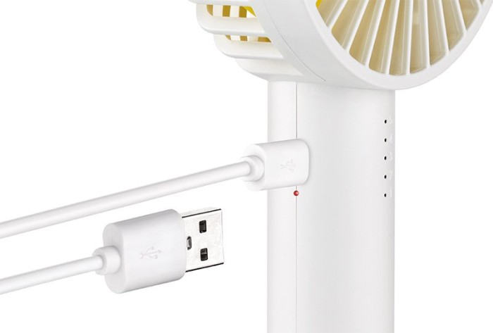 Unold 86620 Breezy II rechargeable battery-hand fan white