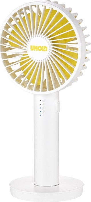 Unold 86620 Breezy II rechargeable battery-hand fan white