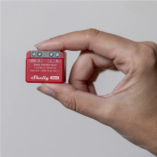 Shelly 1PM mini Gen4, 1-channel, flush, switching actuator with current measurement function (Shelly_1PM_Mini Gen4)