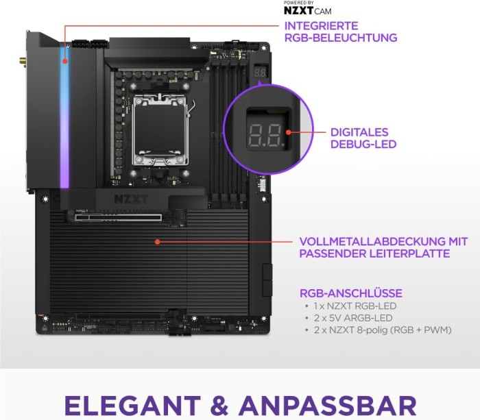 NZXT N9 X870E Black (N9-X87XT-B1)