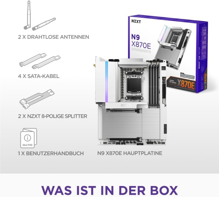 NZXT N9 X870E White (N9-X87XT-W1)