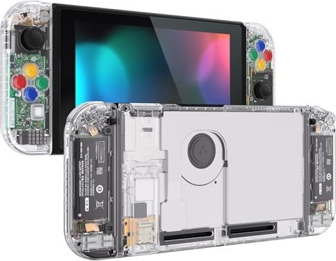 eXtremeRate Full set Shell crystal clear (switch) (QP349)