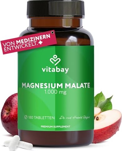 Vitabay Magnesium Malate Tablette, 180 Stück