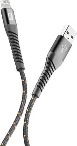 Cellularline Tetraforce cable USB-A/Lightning 1.2m black (TETRACABMFI1MK)