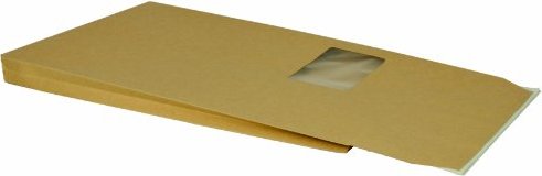 Bong Faltentasche C4 with window brown, 324x229x20mm, 200 pieces (00014067)