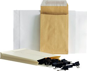 Bong Faltentasche B4 white, 353x250x40mm, 200 pieces (07080356)