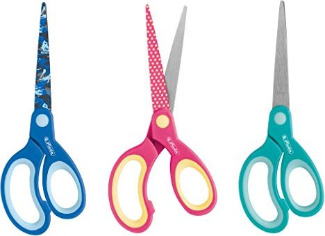 Herlitz Design craft scissors pointed left hander, colour sorted (10897171)