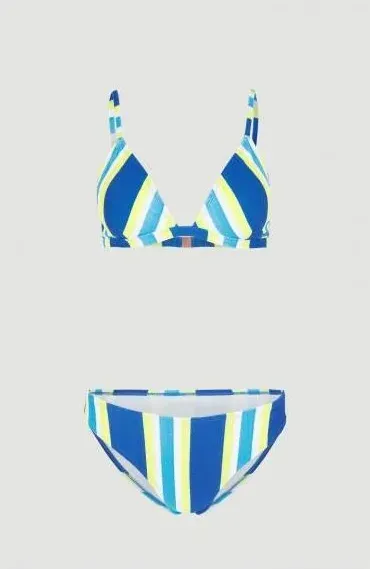 O'Neill Alia Cruz Bikini-Set blue towel stripe (Damen) (1800121-35102)