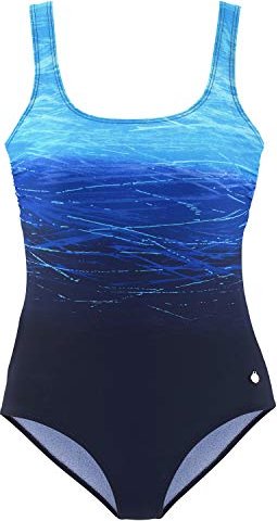 Lascana Batikprint und Shaping-Effekt Badeanzug blau (Damen)