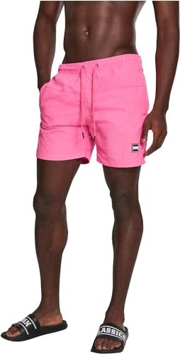 Urban Classics Block Badeshorts neon pink (Herren) (TB1026-00355)