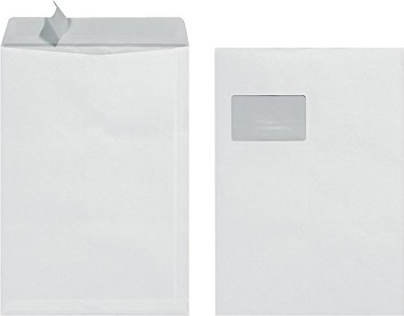 Herlitz mailing envelope C4 90g with window white, 25 pieces (10837557)