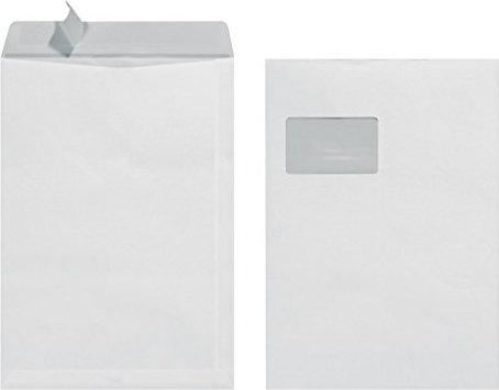 Herlitz mailing envelope C4 90g with window white, 10 pieces (10900702)