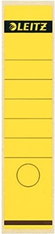 Leitz spine labels for Standard-/hardboard folder yellow, 100 pieces (16401015)