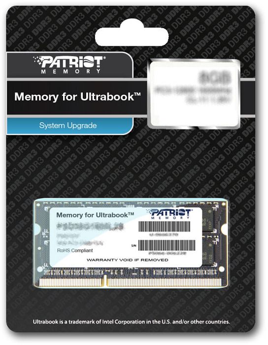 Patriot Signature Line SO-DIMM 4GB, DDR3L-1600, CL11 (PSD34G1600L81S)