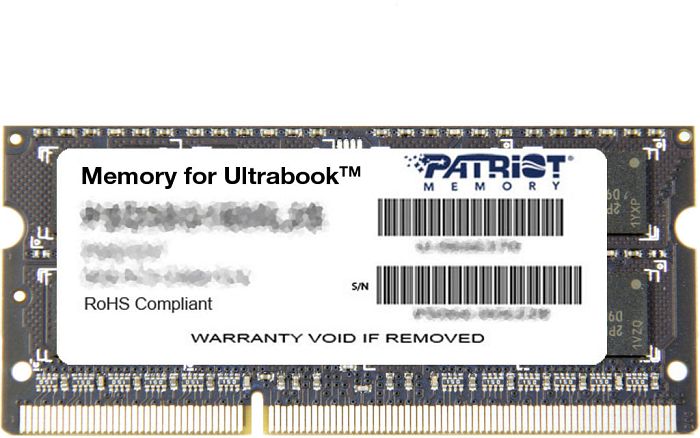Patriot Signature Line SO-DIMM 4GB, DDR3L-1600, CL11 (PSD34G1600L81S)