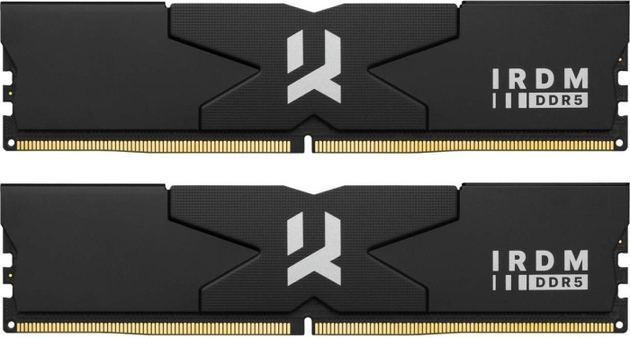 goodram IRDM BLACK SILVER DIMM Kit 32GB, DDR5-6400, CL32-38-38-78, on-die ECC (IR-6400D564L32S/32GDC)