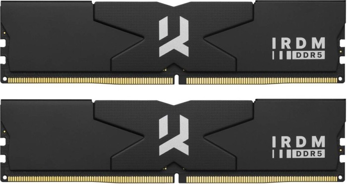 goodram IRDM BLACK SILVER DIMM Kit 32GB, DDR5-6400, CL32-38-38-78, on-die ECC (IR-6400D564L32S/32GDC)
