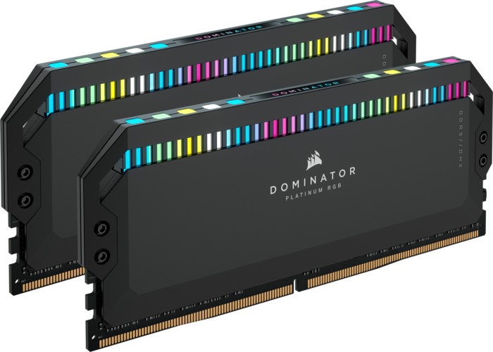 Corsair Dominator Platinum RGB schwarz DIMM Kit 32GB, DDR5-5600, CL36-36-36-76, on-die ECC (CMT32GX5M2B5600C36)
