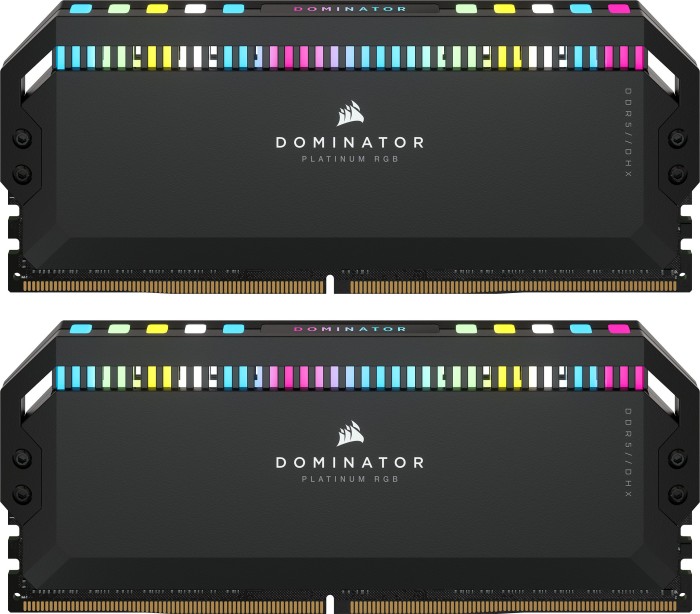 Corsair Dominator Platinum RGB schwarz DIMM Kit 32GB, DDR5-5600, CL36-36-36-76, on-die ECC (CMT32GX5M2B5600C36)