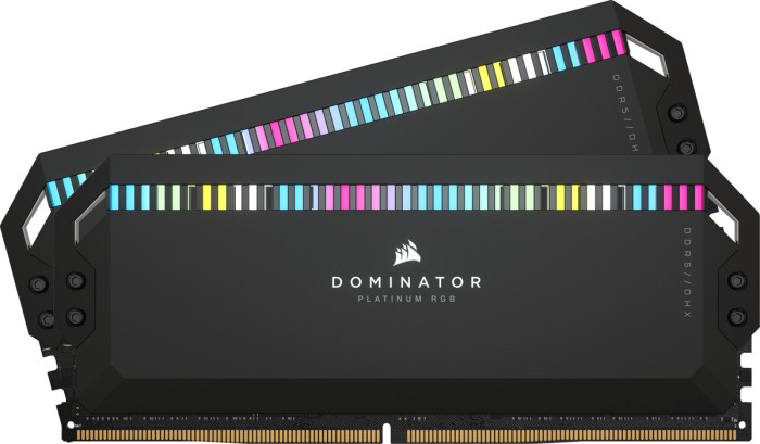 Corsair Dominator Platinum RGB schwarz DIMM Kit 32GB, DDR5-5600, CL36-36-36-76, on-die ECC (CMT32GX5M2B5600C36)