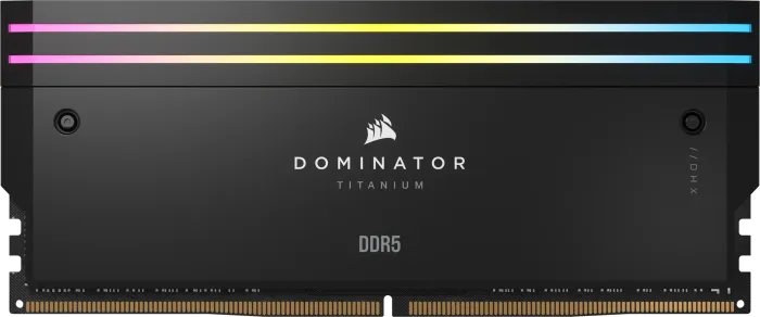 Corsair Dominator Titanium RGB schwarz DIMM Kit 32GB, DDR5-6000, CL30-36-36-76, on-die ECC (CMP32GX5M2B6000C30)