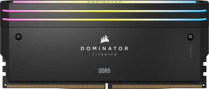 Corsair Dominator Titanium RGB schwarz DIMM Kit 32GB, DDR5-6000, CL30-36-36-76, on-die ECC (CMP32GX5M2B6000C30)