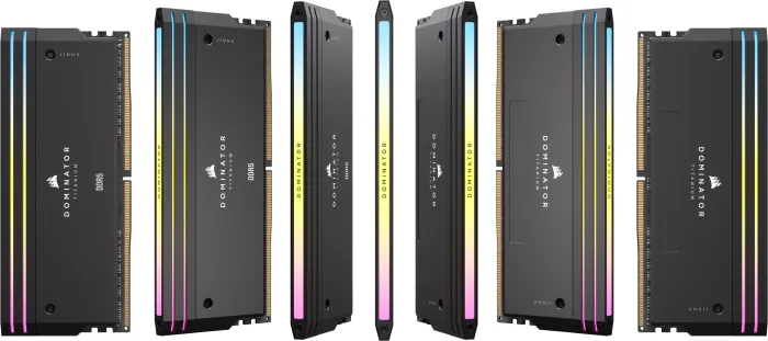 Corsair Dominator Titanium RGB schwarz DIMM Kit 32GB, DDR5-6000, CL30-36-36-76, on-die ECC (CMP32GX5M2B6000C30)